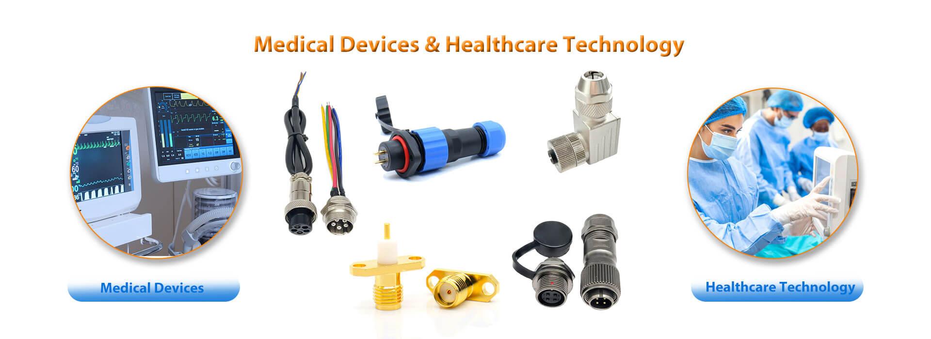 Connectors for Medical Devices & Healthcare Equipment