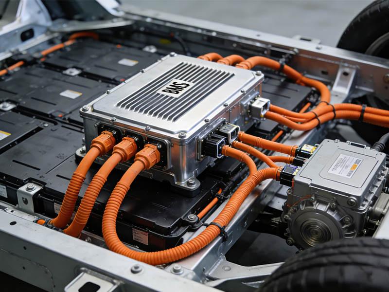 Why are M12 X-code connectors preferred for the BMS of new energy vehicles?