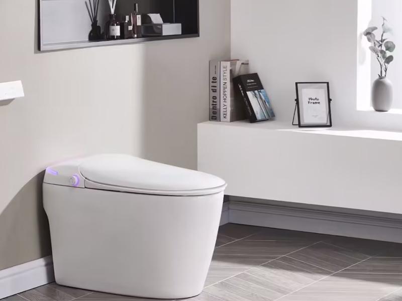 Smart toilet connector