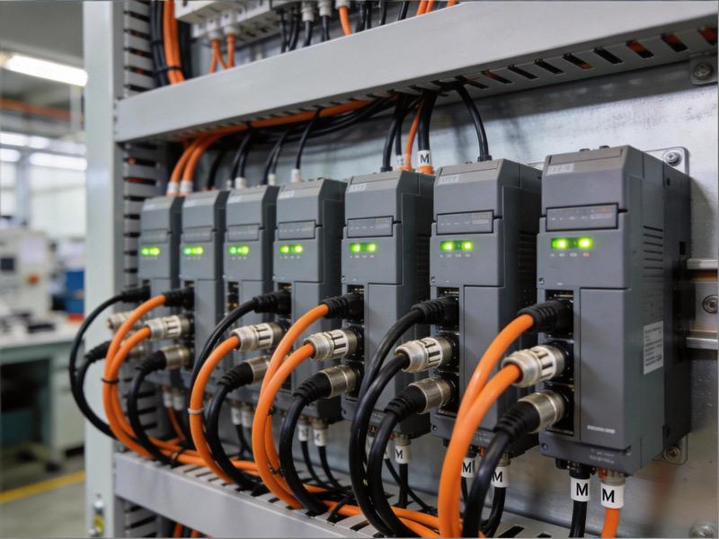 M Series Connectors in Industrial Automation Control Cabinets in Japan