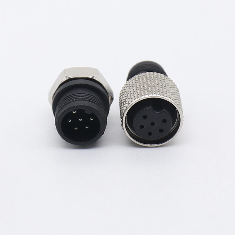 M12 Straight Industrial Connector for Machinery and Sensors