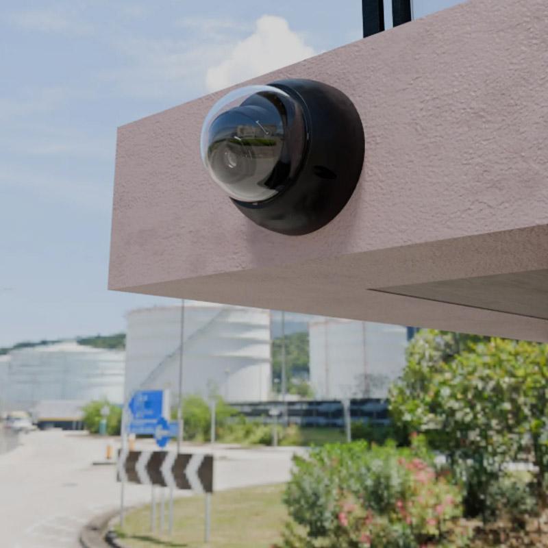 GX12 Aviation Connectors in IP Security Dome Cameras