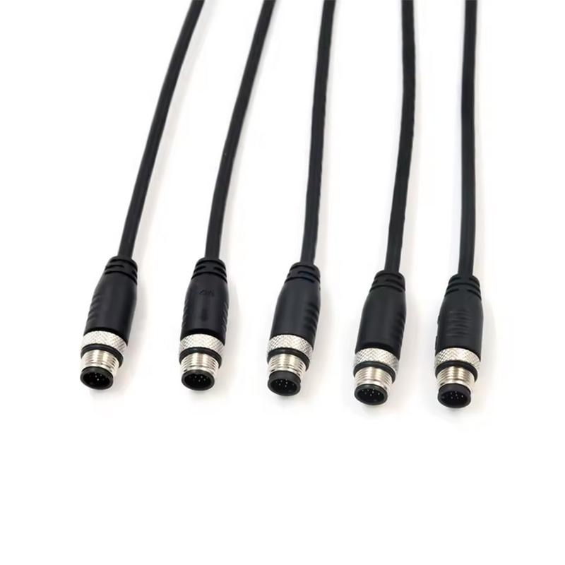 IP67 M12 Circular Connector 2 - 17 Pins Customized Wire