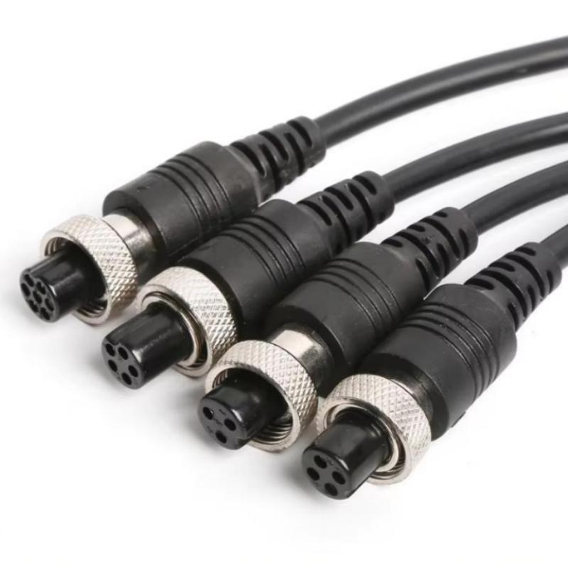 GX12 Aviation Female Connector with Custom Cable Assembly