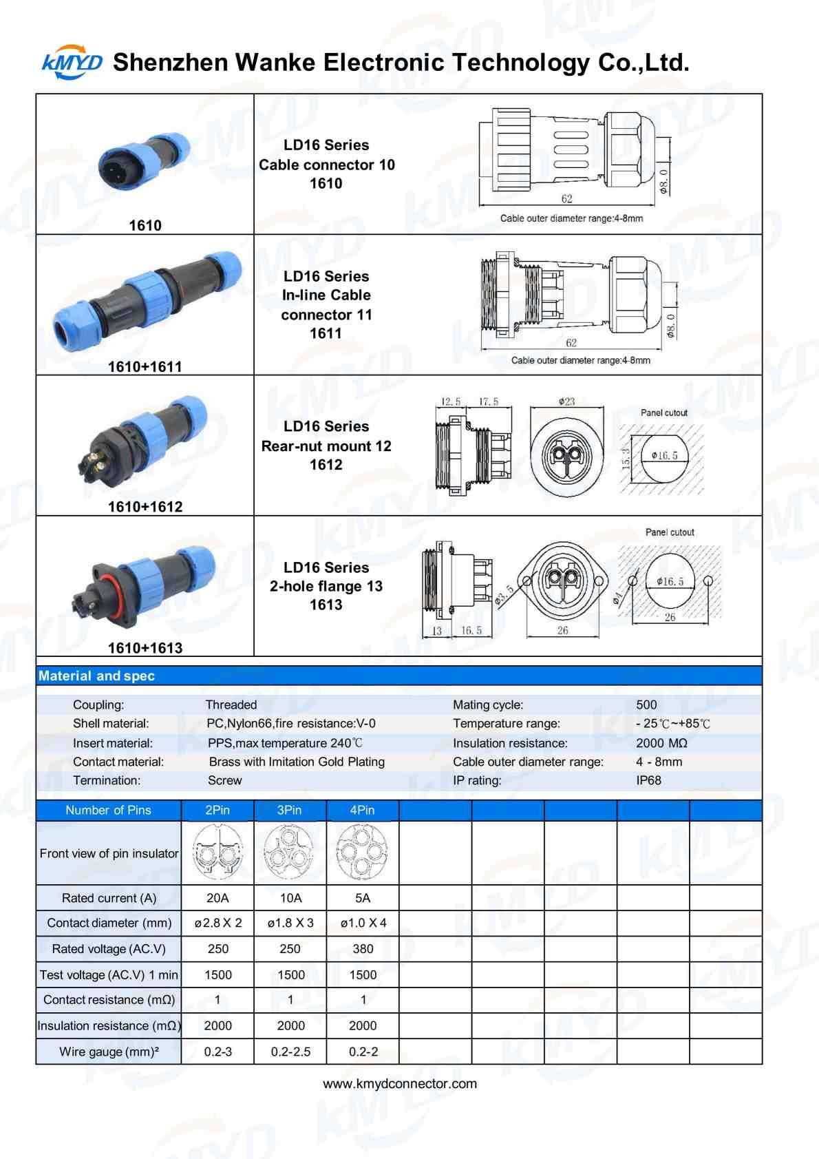 LD16 Connector LD16 Connector