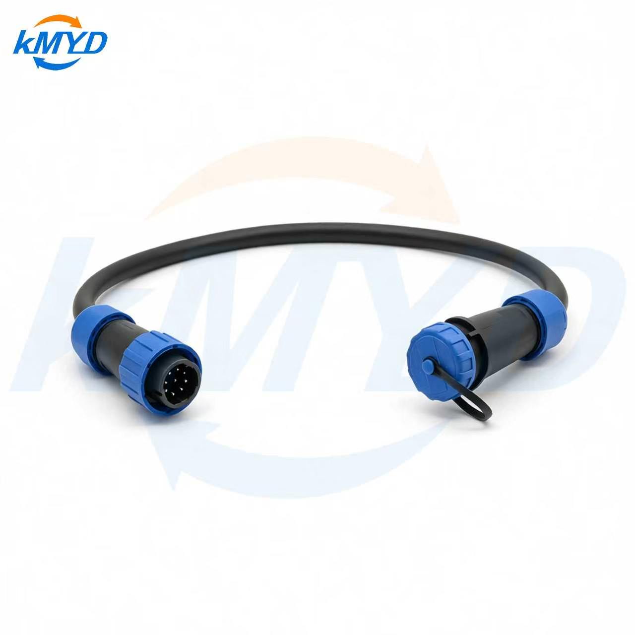 LD16 9 Pin Male Plug to Female Socket Cable Assembly