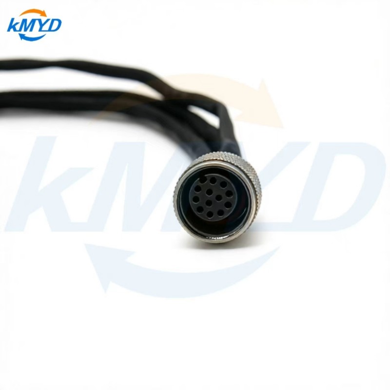 M12 12 pin female connector cable assembly detail